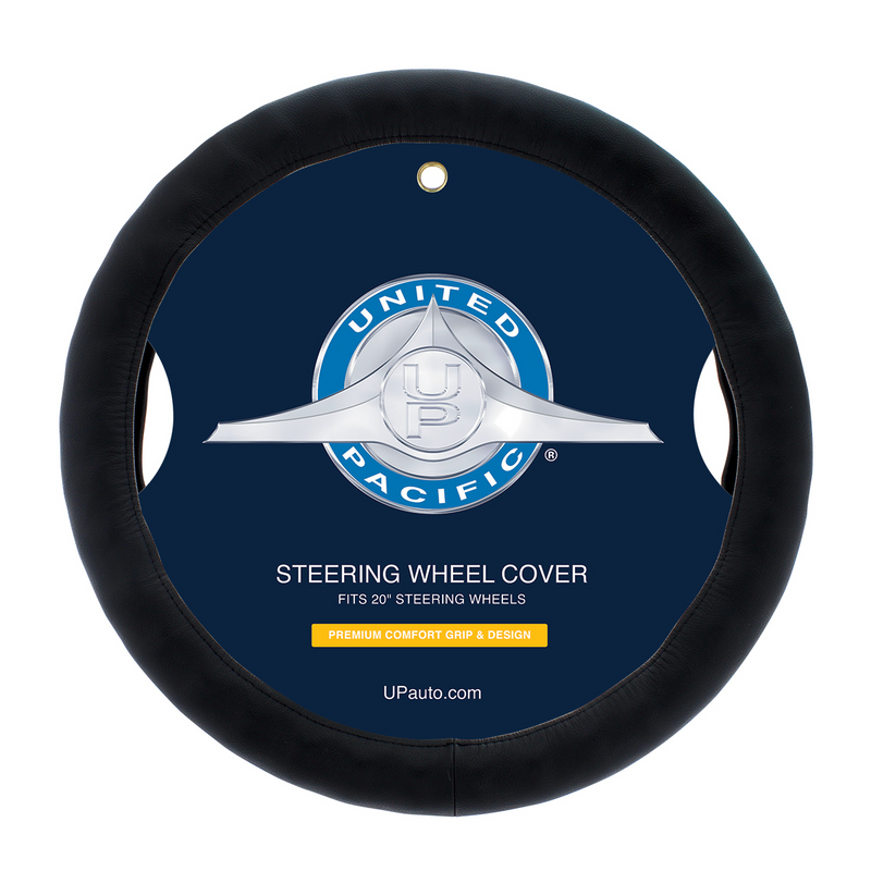 UP-70139 20" Black Steering Wheel Cover