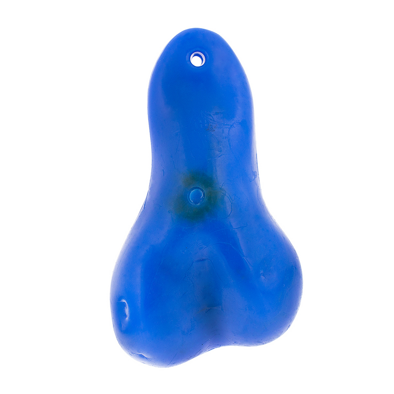 8-1/4" Tall Large Low-Hanging Rubber Balls - Blue