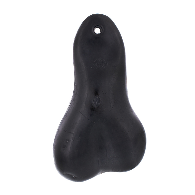 8-1/4" Tall Large Low-Hanging Rubber Balls - Black