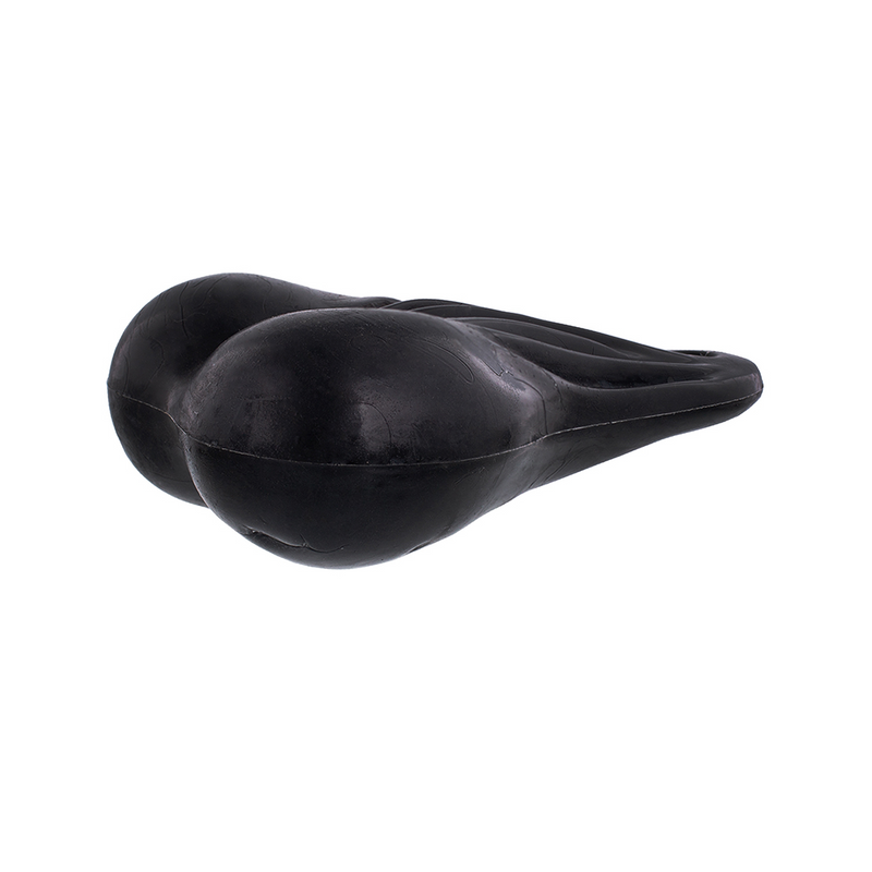 8-1/4" Tall Large Low-Hanging Rubber Balls - Black