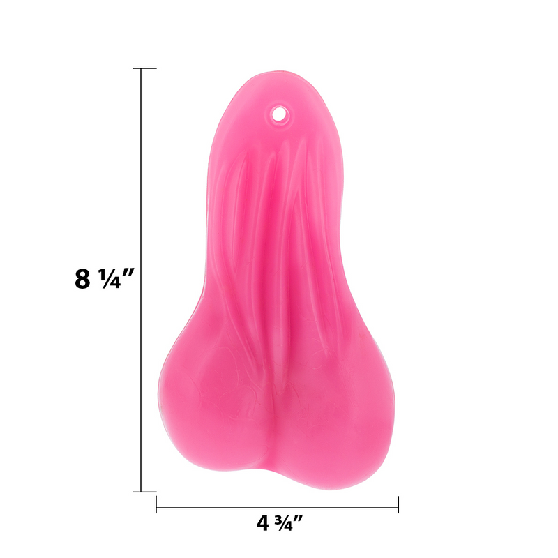 8-1/4" Tall Large Low-Hanging Rubber Balls - Pink