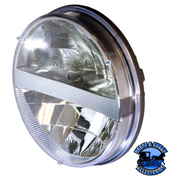 701C 7" White LED Headlight, Round, Par 56 Dark Gray