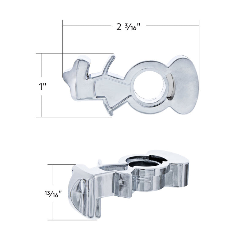 #70268 CHROME PLASTIC SPLITTER BUTTON FOR EATON FULLER 18 SPEED SHIFTER SHIFTER Light Gray