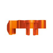 Candy Color Plastic Splitter Button For Eaton Fuller 13 Speed Shifter-Cadmium Orange