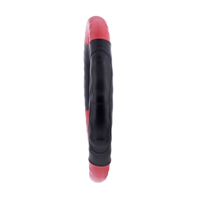 UP-70406 18" Duo Tone Steering Wheel Cover - Black & Red