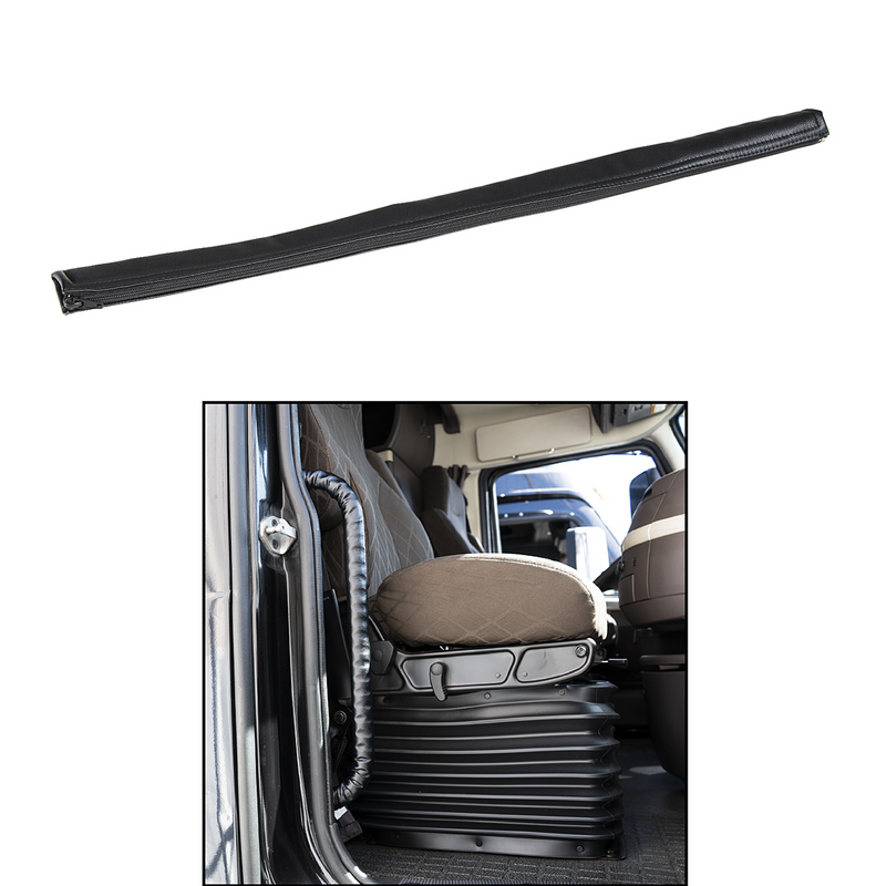 Cubierta para barra de agarre de asistencia al conductor de 27,5" - Cuero técnico negro