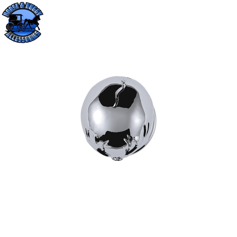 UP-70536B 1/2"-13 Thread-On 3 Skull Shift Knob-Chrome Shift Knob Gray