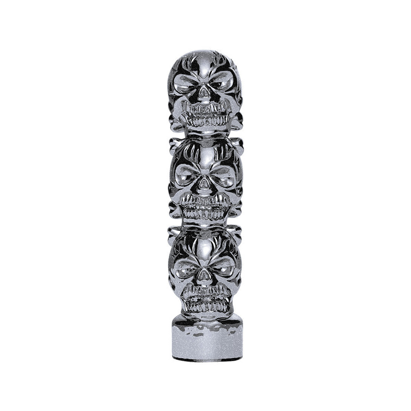 1/2"-13 Thread-On 3 Skull Candy Color Shift Knob-Liquid Silver
