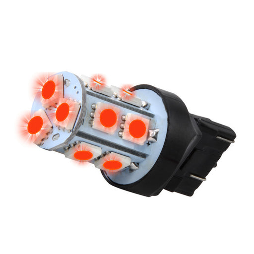 70581 #7440 RED 13 LED TOWER STYLE LIGHT BULBS, 12V, PAIR Gray