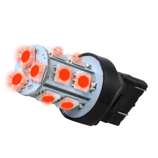 70584 #7443 RED 13 LED TOWER STYLE LIGHT BULBS, 12V, PAIR Gray