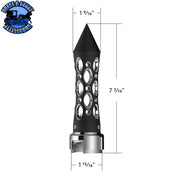 UP-70587 Black Daytona Style Spike Gearshift Knob With 13/15/18 Speed Adapter - Vertical SHIFTER Dark Slate Gray