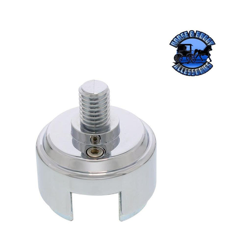 1/2"-13 Thread-On Shift Knob Mounting Adapter Eaton-Fuller 13/15/18 SHIFTER chrome 70589b Light Gray