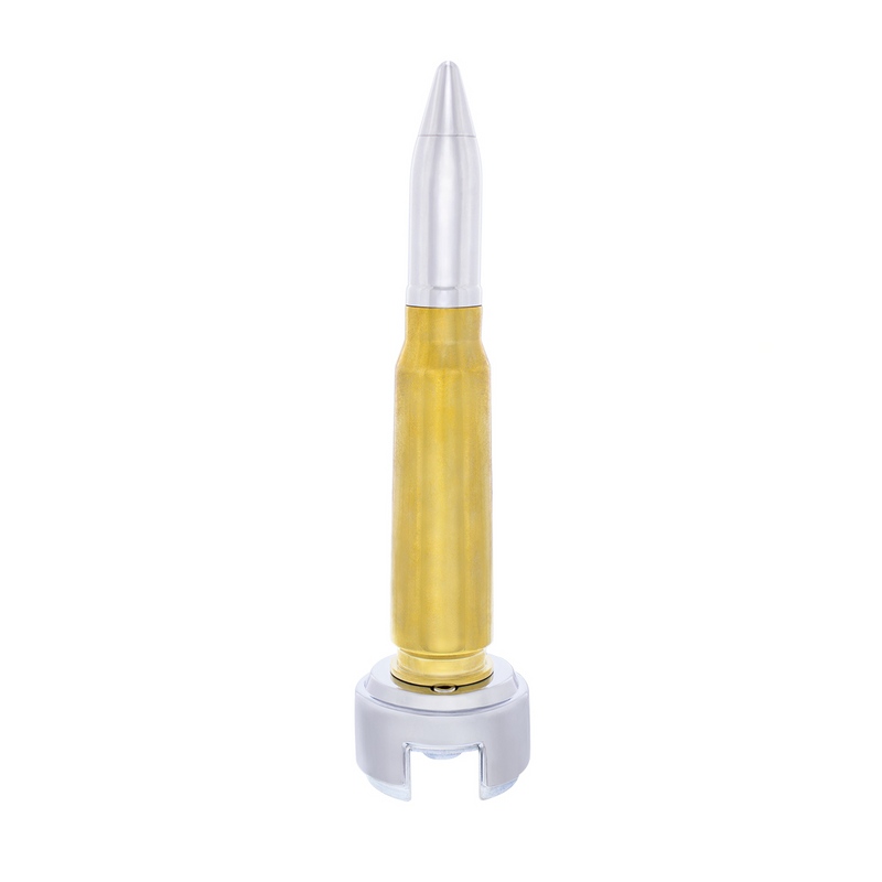 50 Caliber Bullet Style Thread-On Gearshift Knob With 13/15/18 Speed Adapter