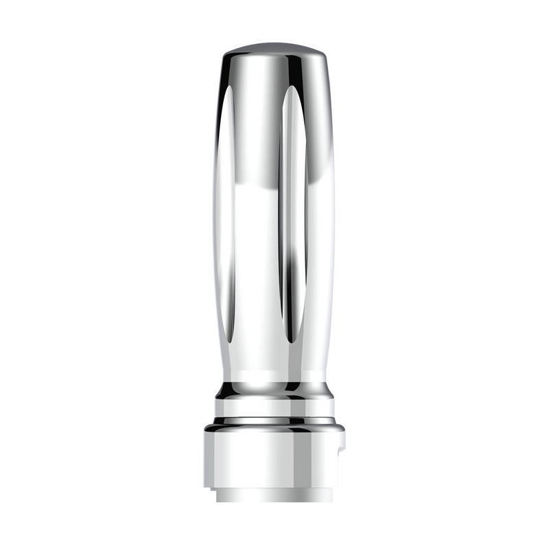UP-70610 M30X3.5 Thread-On Vegas Gearshift Knob With 13/15/18 Speed Adapter - Chrome/Vertical