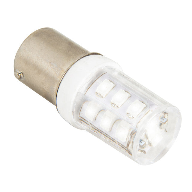 70647 #1157 WHITE 21 LED W/CERAMIC TOWER LIGHT BULBS, 12V Antique White