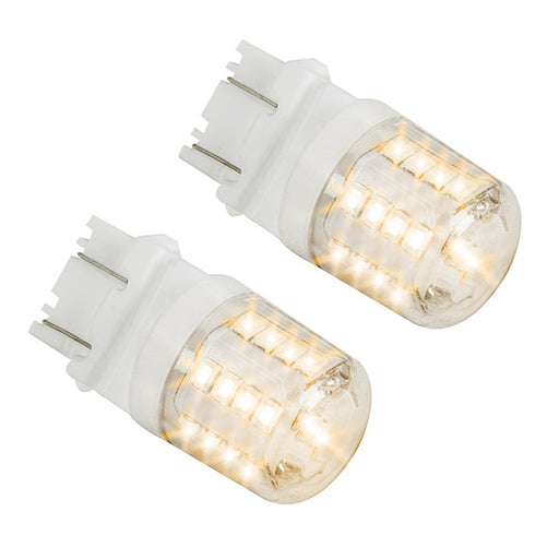 70650 #3156 AMBER 27 LED W/CERAMIC TOWER LIGHT BULBS, 12V Light Gray