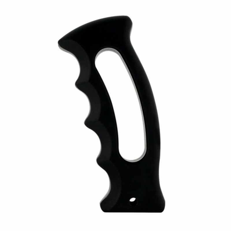 Perilla de palanca de cambios con empuñadura de pistola estilo ranura negra