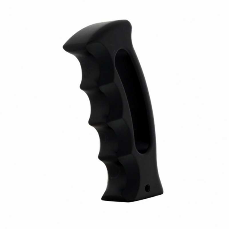 Perilla de palanca de cambios con empuñadura de pistola estilo ranura negra