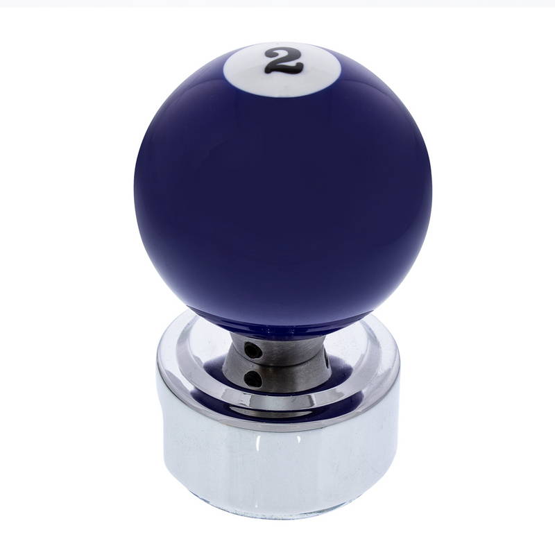 Number 2 Pool Ball Gearshift Knob For 13/15/18 Speed Eaton Style Shifters