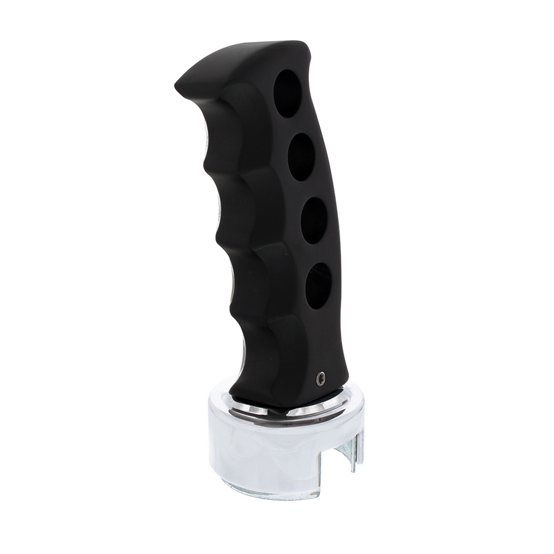 Pomo de palanca de cambios estilo Gatling negro con adaptador de velocidad 13/15/18