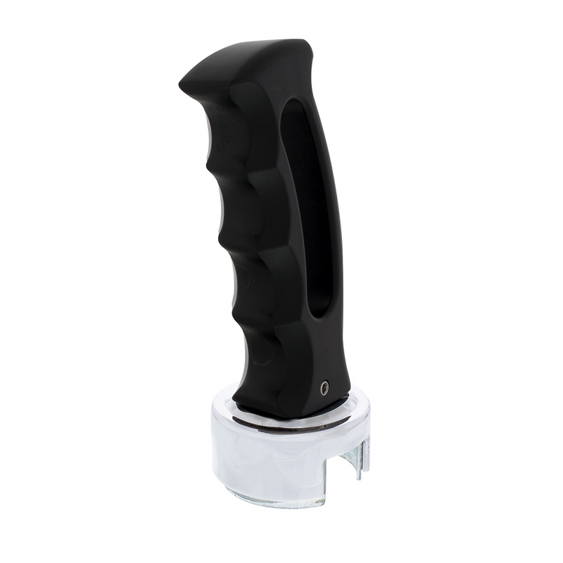 Black Slot Style Gearshift Knob With 13/15/18 Speed Adapter