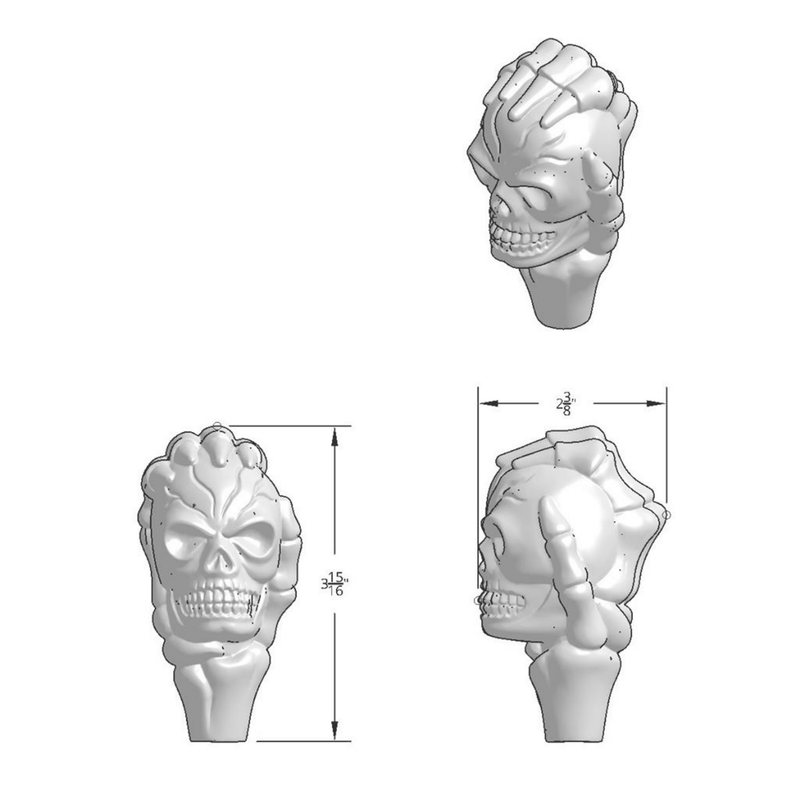 Black Skull Gearshift Knob
