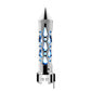 Chrome Brooklyn Style Spike Gearshift Knob With LED 13/15/18 Speed Adapter - Blue SHIFTER Light Gray