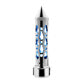 Chrome Brooklyn Style Spike Gearshift Knob With LED 13/15/18 Speed Adapter - Blue SHIFTER Light Gray
