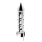 Chrome Brooklyn Style Spike Gearshift Knob With LED 13/15/18 Speed Adapter - White SHIFTER Light Gray