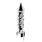 Chrome Brooklyn Style Spike Gearshift Knob With LED 13/15/18 Speed Adapter - White SHIFTER Light Gray