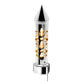 Chrome Brooklyn Style Spike Gearshift Knob With LED 9/10 Speed Adapter - Amber Light Gray