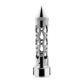 Chrome Brooklyn Style Spike Gearshift Knob With LED 9/10 Speed Adapter - Amber Gray
