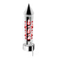 UP-70739 Chrome Brooklyn Style Spike Gearshift Knob With LED 9/10 Speed Adapter - White SHIFTER Light Gray