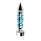 UP-70739 Chrome Brooklyn Style Spike Gearshift Knob With LED 9/10 Speed Adapter - White SHIFTER Light Gray