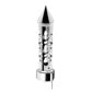 UP-70739 Chrome Brooklyn Style Spike Gearshift Knob With LED 9/10 Speed Adapter - White SHIFTER Light Gray