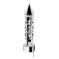 UP-70739 Chrome Brooklyn Style Spike Gearshift Knob With LED 9/10 Speed Adapter - White SHIFTER Light Gray