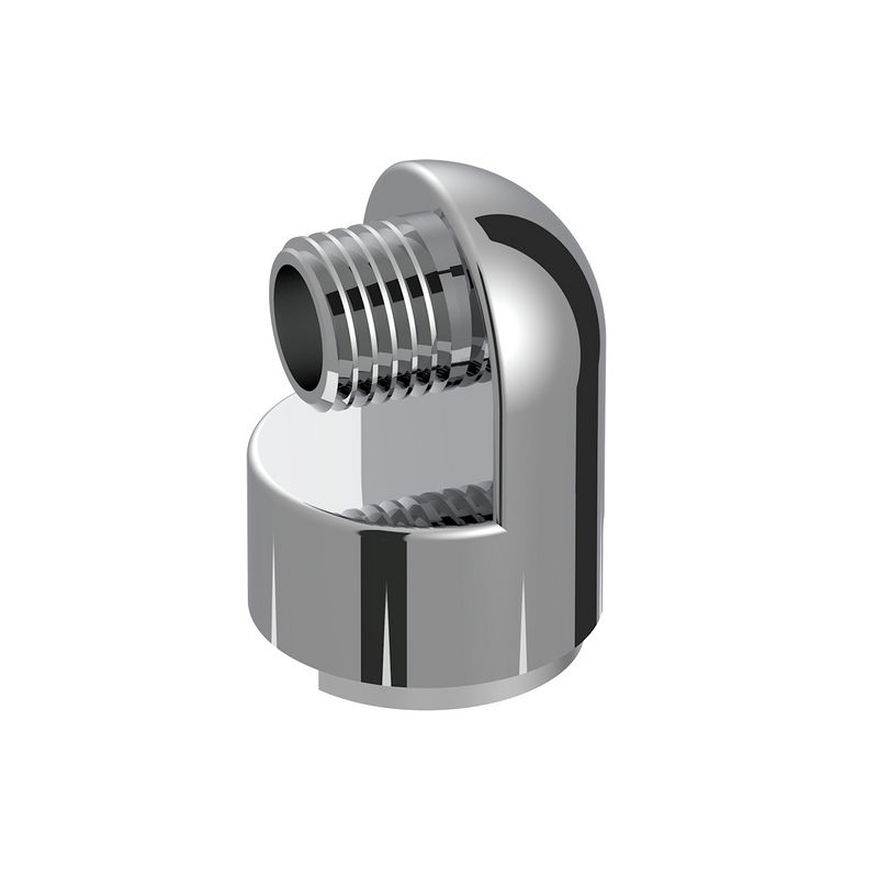 M30X3.5 Thread-On Gearshift Knob Chrome Mounting Adapter For Eaton Fuller Style 13/15/18 Speed - Horizontal (Bulk)