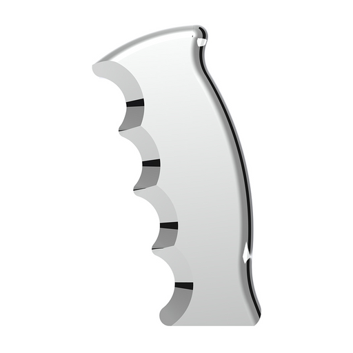 Thread-On Pistol Grip Gearshift Knob - Chrome