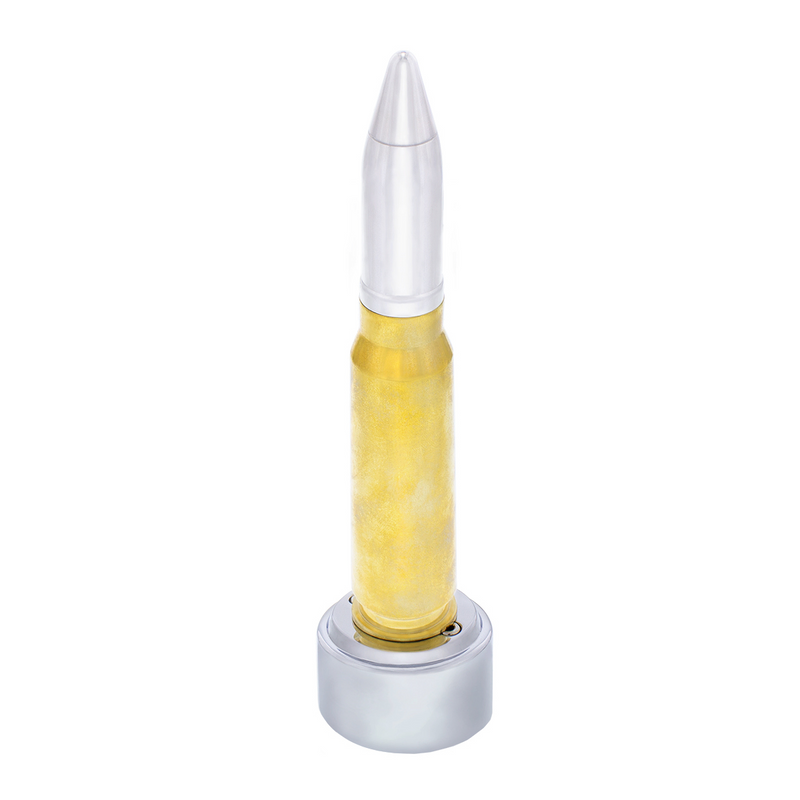 50 Caliber Bullet Style Thread-On Gearshift Knob With 9/10 Speed Adapter