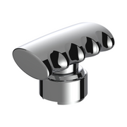 Thread-On T-Shape Gearshift Knob With Chrome 9/10 Speed Adapter - Chrome