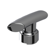 Thread-On T-Shape Gearshift Knob With Chrome 9/10 Speed Adapter - Chrome