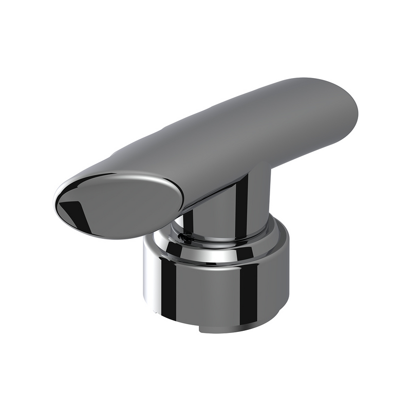 Thread-On T-Shape Gearshift Knob With Chrome 9/10 Speed Adapter - Chrome