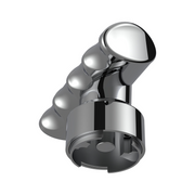 Thread-On T-Shape Gearshift Knob With Chrome 9/10 Speed Adapter - Chrome