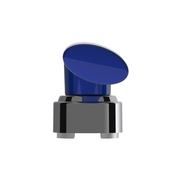 Thread-On T-Shape Gearshift Knob With Chrome 13/15/18 Speed Adapter - Indigo Blue