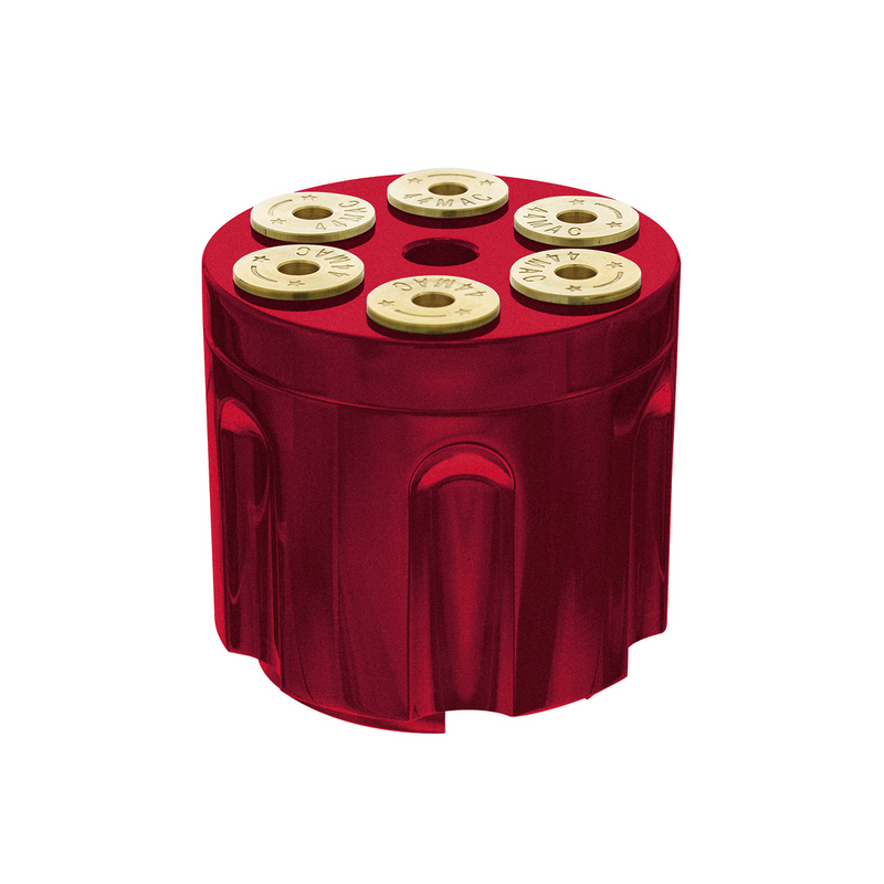 Gun Cylinder 13/15/18 Speed Gearshift Knob - Candy Red
