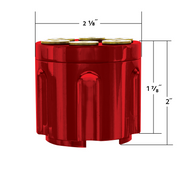 Gun Cylinder 13/15/18 Speed Gearshift Knob - Candy Red