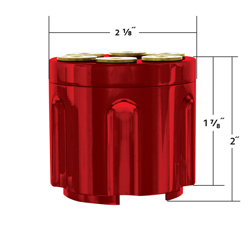 Gun Cylinder 13/15/18 Speed Gearshift Knob - Candy Red