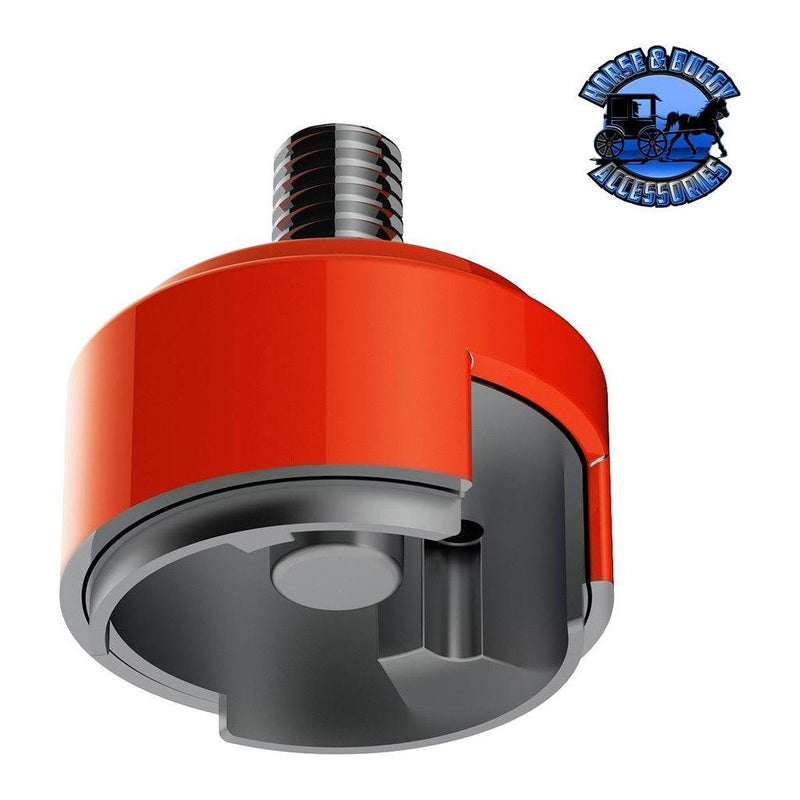 1/2"-13 Thread-On Shift Knob Mounting Adapter Eaton-Fuller 13/15/18 SHIFTER chrome 70589b,CADMIUM ORANGE 70880B,INDIGO BLUE 70881B,EMERALD GREEN 70882B,CANDY RED 70883B,LIQUID SILVER 70884B,PEARL WHITE 70885B,ELECTRIC YELLOW 70886B Sienna