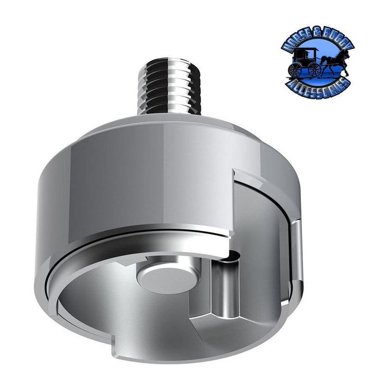 1/2"-13 Thread-On Shift Knob Mounting Adapter Eaton-Fuller 13/15/18 SHIFTER chrome 70589b,CADMIUM ORANGE 70880B,INDIGO BLUE 70881B,EMERALD GREEN 70882B,CANDY RED 70883B,LIQUID SILVER 70884B,PEARL WHITE 70885B,ELECTRIC YELLOW 70886B Light Slate Gray