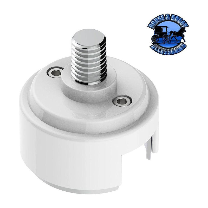 1/2"-13 Thread-On Shift Knob Mounting Adapter Eaton-Fuller 13/15/18 SHIFTER PEARL WHITE 70885B Light Gray
